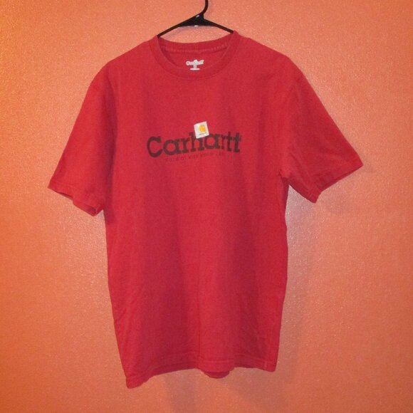 Carhartt Other - Carhartt Men Medium Red Black Outdoors Travel Short Sleeve Shirt